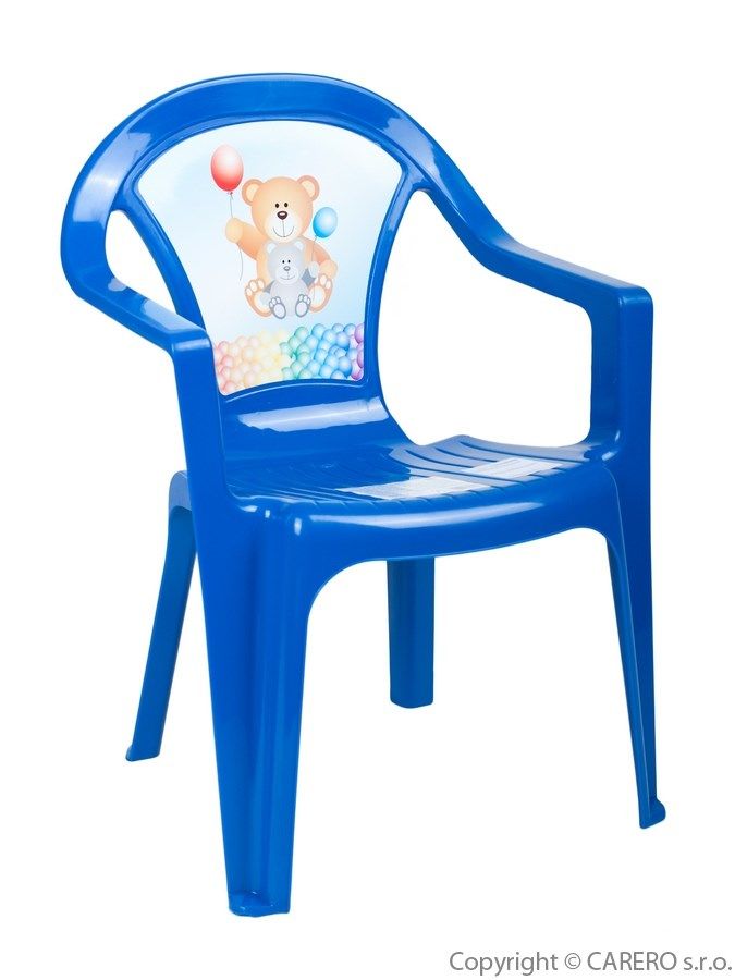 Dětský zahradní nábytek - Plastová židle modrá STAR PLUS