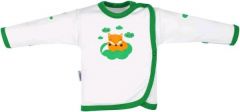 Kojenecká bavlněná košilka New Baby Liška zelená, vel.68