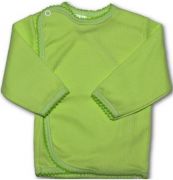 Kojenecká košilka proužkovaná New Baby zelená, vel.62