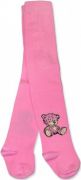 Bavlněné punčocháče Baby Nellys ® - Sweet Teddy - sv. růžové, vel.62-74