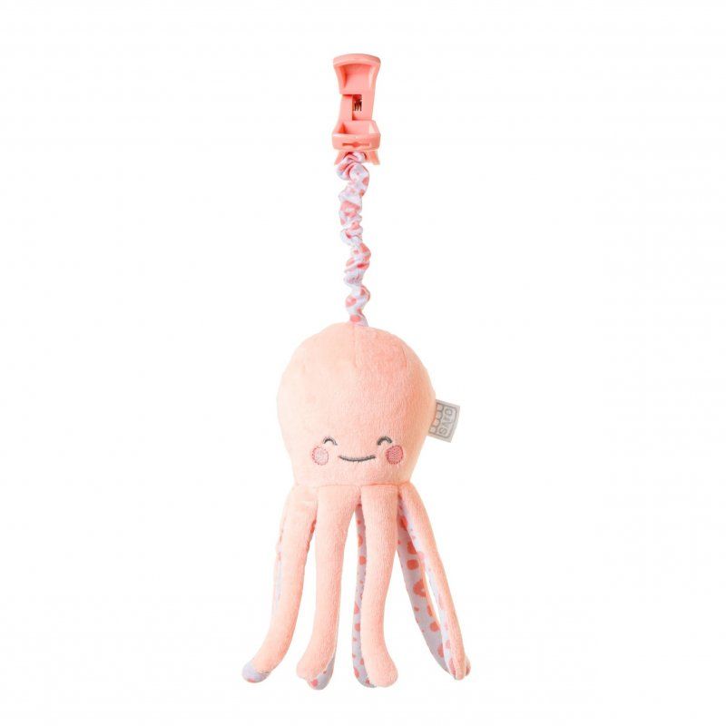 Chobotnička s klipem Happy Sea Pink Saro Baby