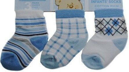 Soft Touch Ponožky dětské modré 3ks, vel.62