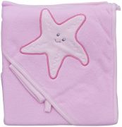 Froté ručník - Scarlett hvězda s kapucí - růžová